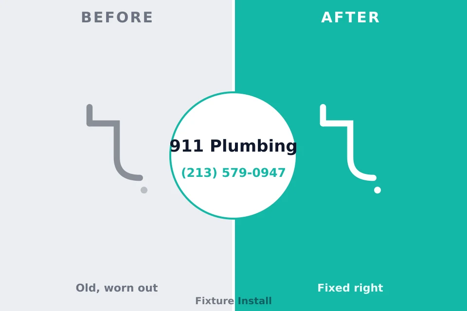 Before and after: plumbing repair Westwood, MI